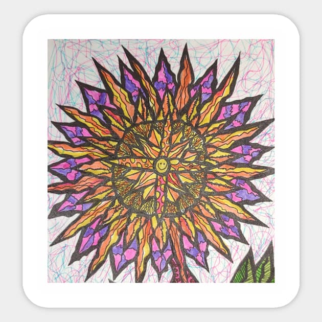 Tye dye Sticker by JJs art 